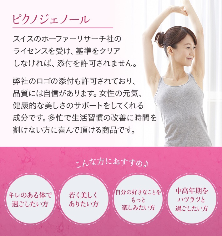 ピクノジェノールの説明